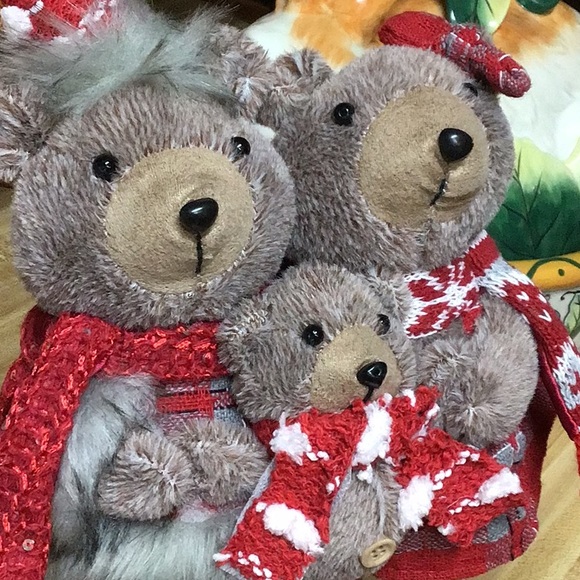 COPY - COPY - CHRISTMAS BEAR FAMILY❤️❤️NEW❤️9”tall❤️ - Picture 3 of 4